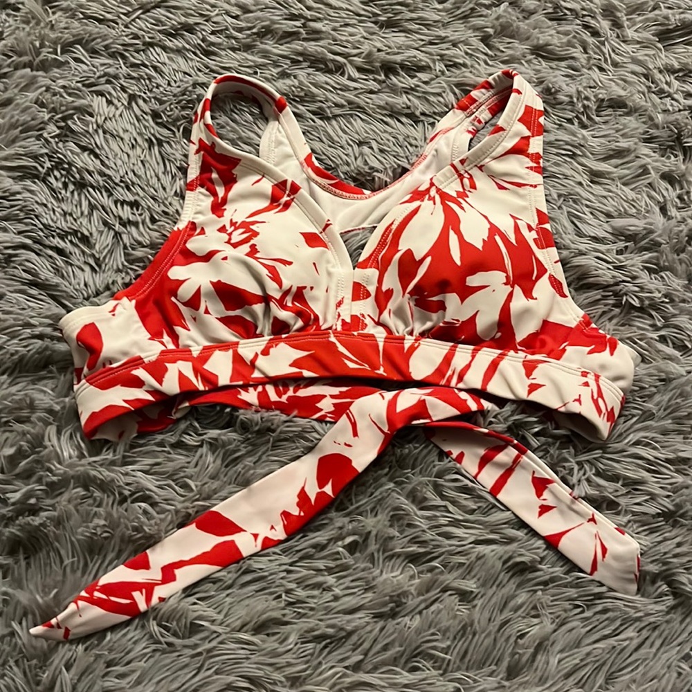 Red Hawaiian Bikini Top